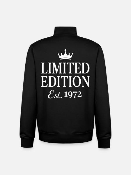Édition limitée Est 1972 - Sweat zippé unisexe en coton bio Stanley/Stella - noir