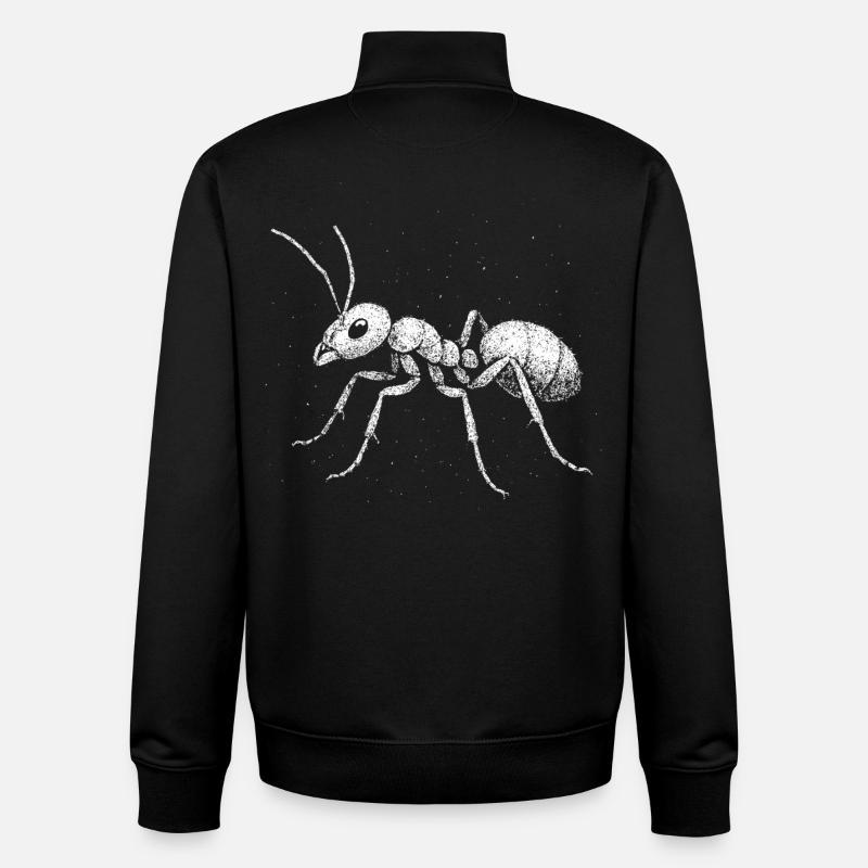 Ant - Unisex Organic Zip Sweatshirt by Stanley/Stella - black