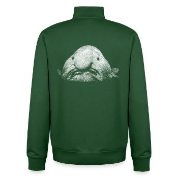 A blob fish - Unisex Organic Zip Sweatshirt by Stanley/Stella - bottle green - Back - AI Model Male 185 dark (185cm)