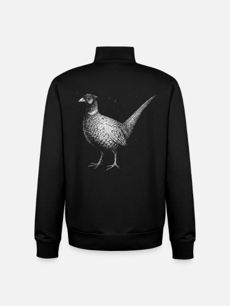 A pheasant - Unisex Organic Zip Sweatshirt by Stanley/Stella - black