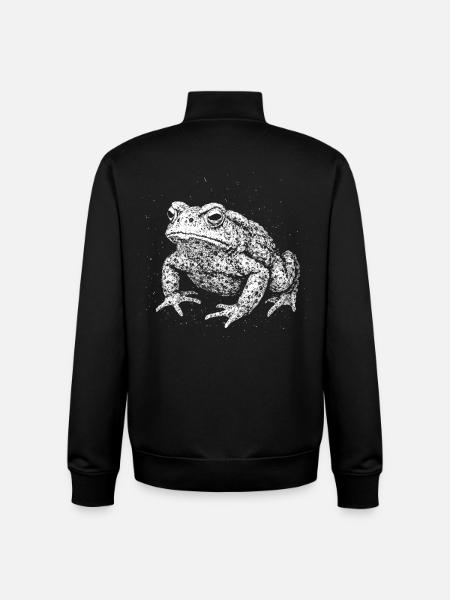 Toad - Unisex Organic Zip Sweatshirt by Stanley/Stella - black