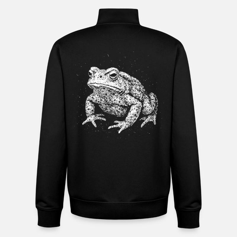 Toad - Unisex Organic Zip Sweatshirt by Stanley/Stella - black