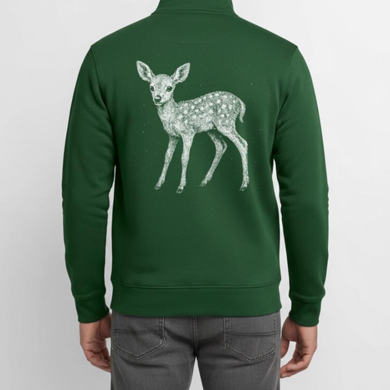 Fawn Unisex Organic Zip Sweatshirt by Stanley/Stella