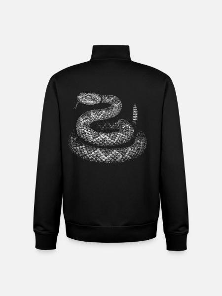 Snake - Unisex Organic Zip Sweatshirt by Stanley/Stella - black
