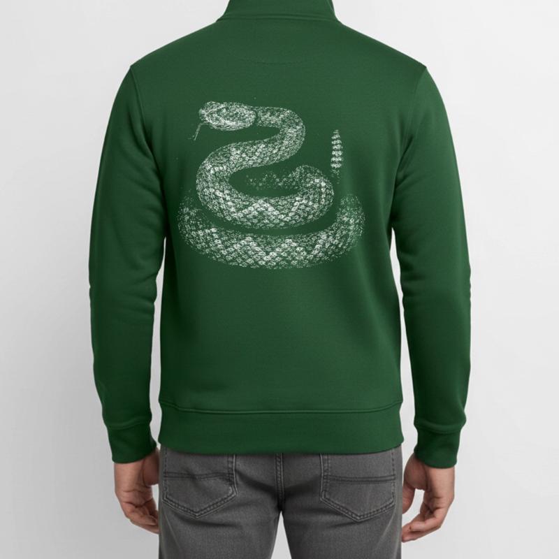 Snake Unisex Organic Zip Sweatshirt by Stanley/Stella