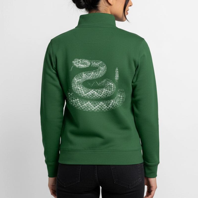 Snake Unisex Organic Zip Sweatshirt by Stanley/Stella