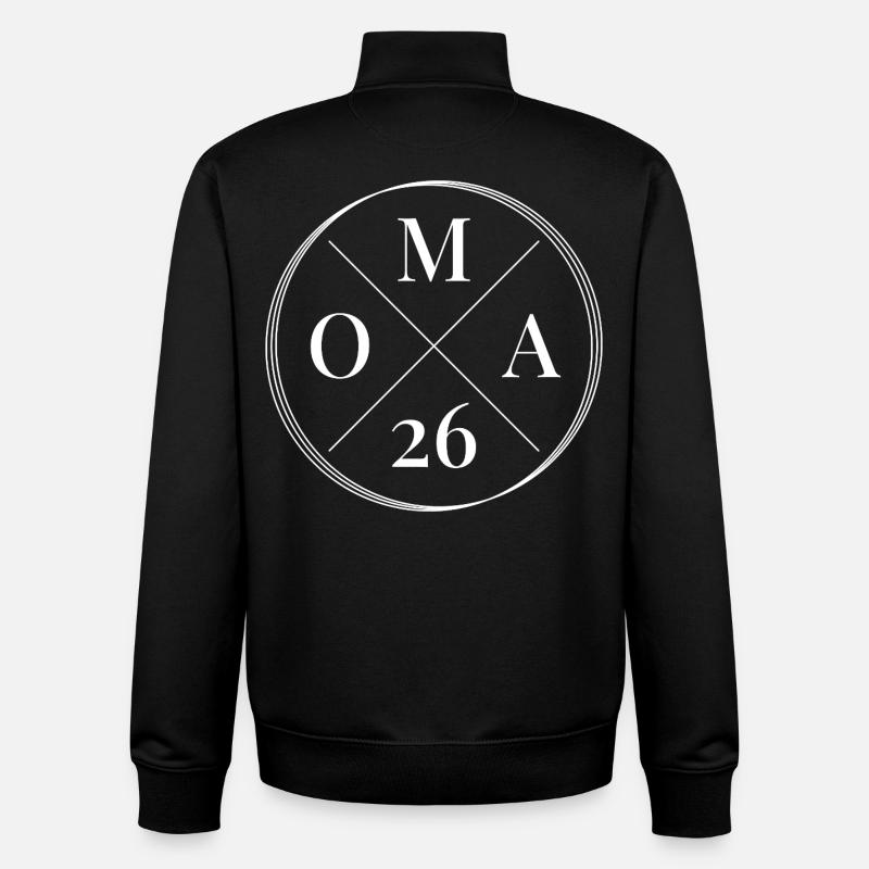 Oma 2026 - Unisex Organic Zip Sweatshirt von Stanley/Stella - Schwarz