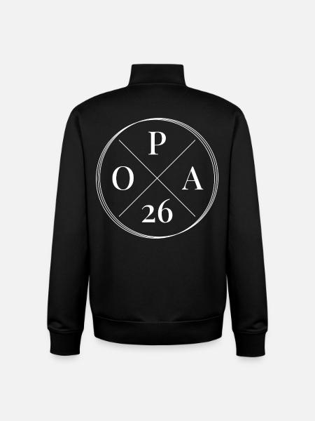 Opa 2026 - Unisex Organic Zip Sweatshirt von Stanley/Stella - Schwarz
