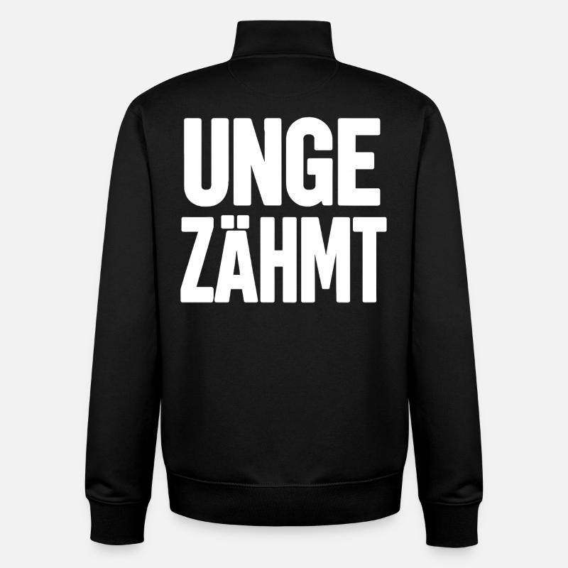 SAUVAGE - Sweat zippé unisexe en coton bio Stanley/Stella - noir