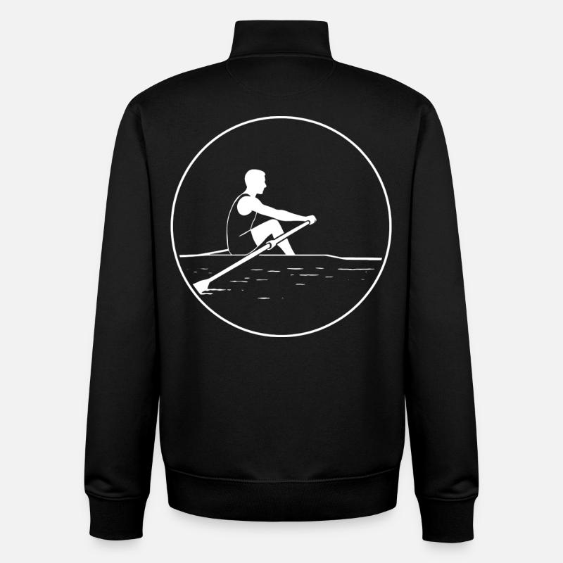 Kraft der Stille - Unisex Organic Zip Sweatshirt von Stanley/Stella - Schwarz