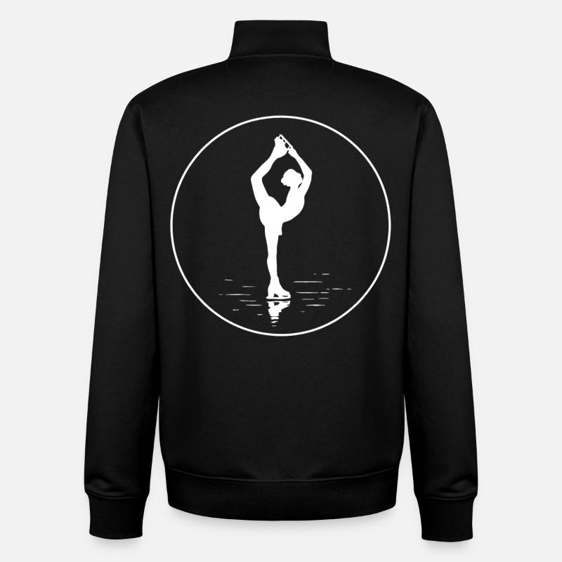 L’élégance sur les coureurs - Sweat zippé unisexe en coton bio Stanley/Stella - noir