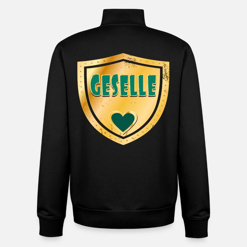 BERUFE IM HANDWERK - ABSCHLUSS GESELLE - Unisex Organic Zip Sweatshirt von Stanley/Stella - Schwarz
