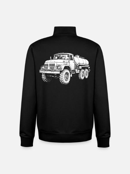 Schwerlast-Koloss Retro - Unisex Organic Zip Sweatshirt von Stanley/Stella - Schwarz