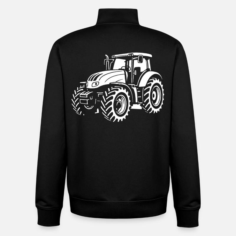 Moderne Power auf dem Feld - Unisex Organic Zip Sweatshirt von Stanley/Stella - Schwarz