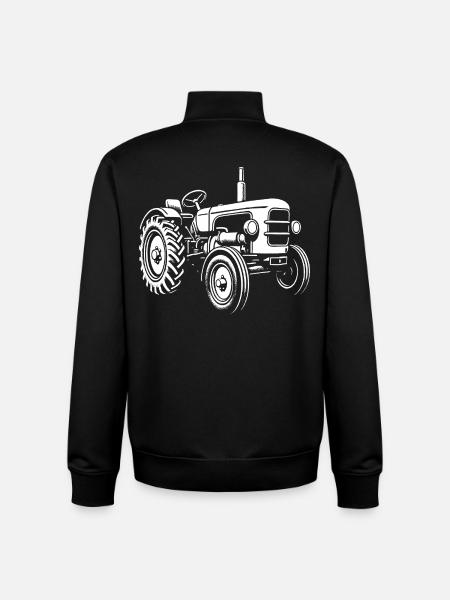 Kraftpaket vom Acker - Unisex Organic Zip Sweatshirt von Stanley/Stella - Schwarz
