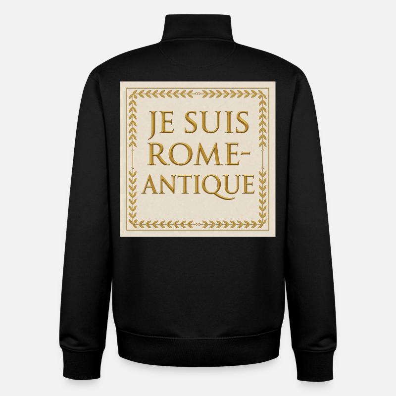 I Am Ancient Rome - Unisex Organic Zip Sweatshirt by Stanley/Stella - black
