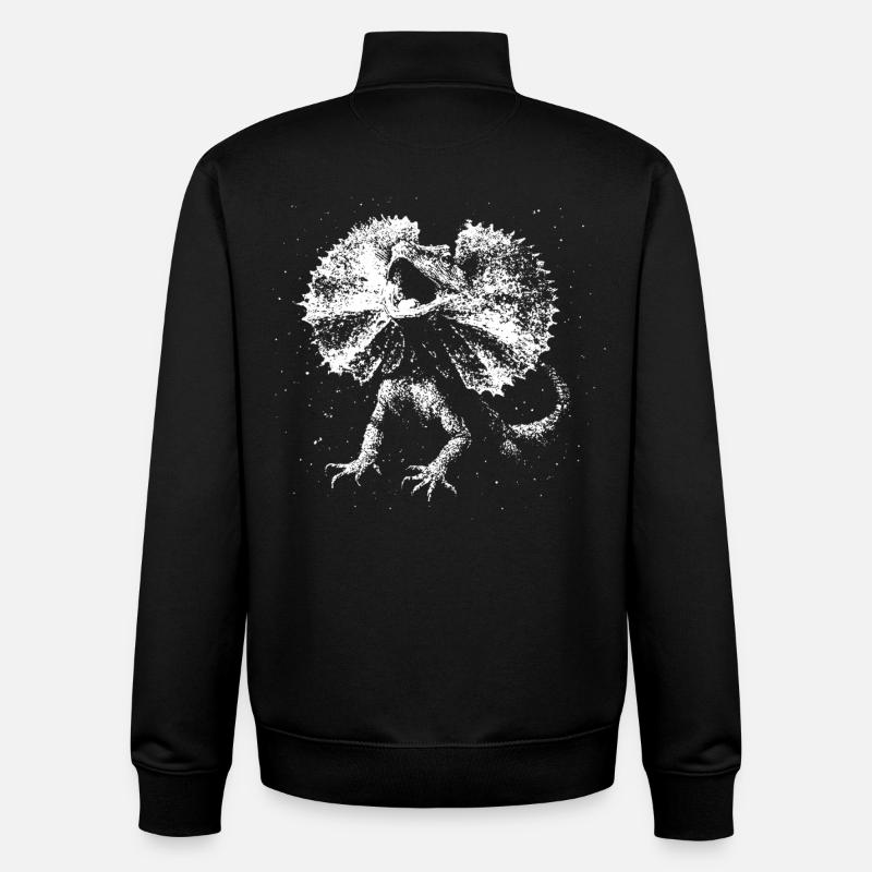 Renaissance des reptiles sauvages - Sweat zippé unisexe en coton bio Stanley/Stella - noir