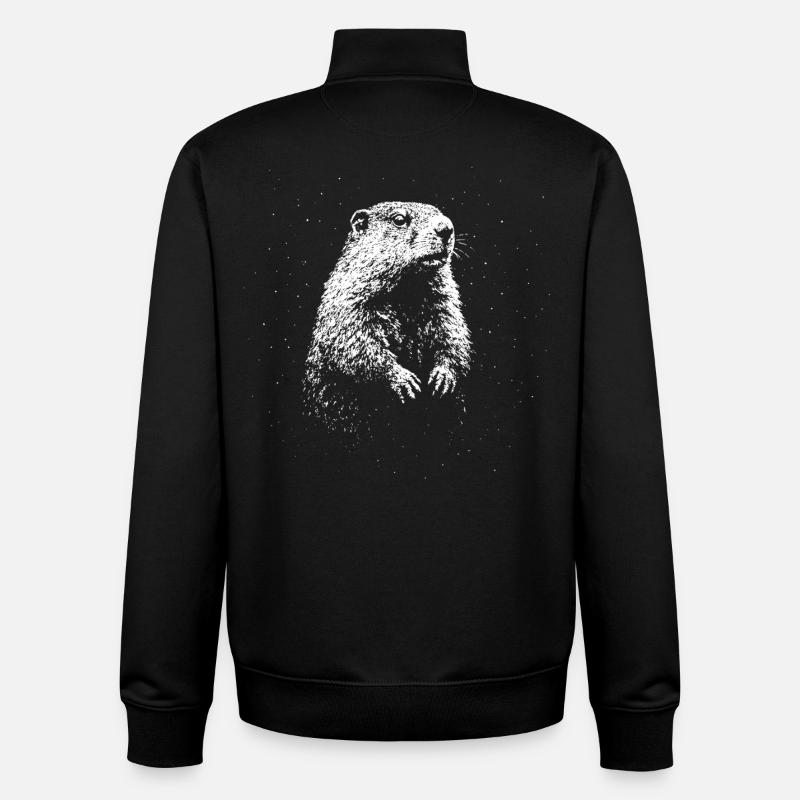 Wächter der Wildnis - Unisex Organic Zip Sweatshirt von Stanley/Stella - Schwarz