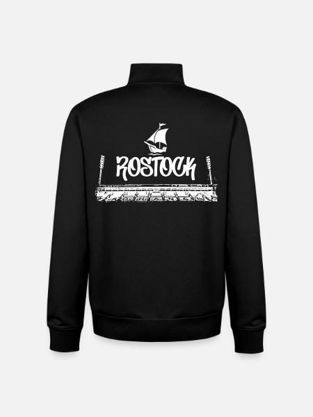 Rostock Forever - Unisex Organic Zip Sweatshirt von Stanley/Stella - Schwarz