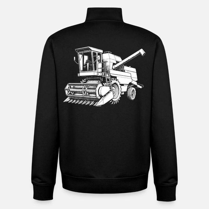 L’énergie de la RDA – E517 - Sweat zippé unisexe en coton bio Stanley/Stella - noir