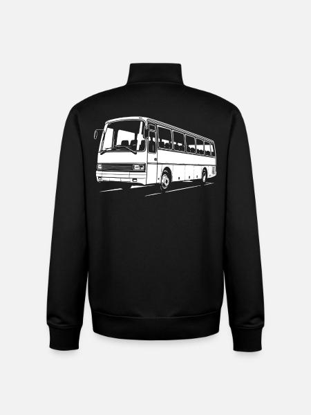Classiques de la route - Sweat zippé unisexe en coton bio Stanley/Stella - noir
