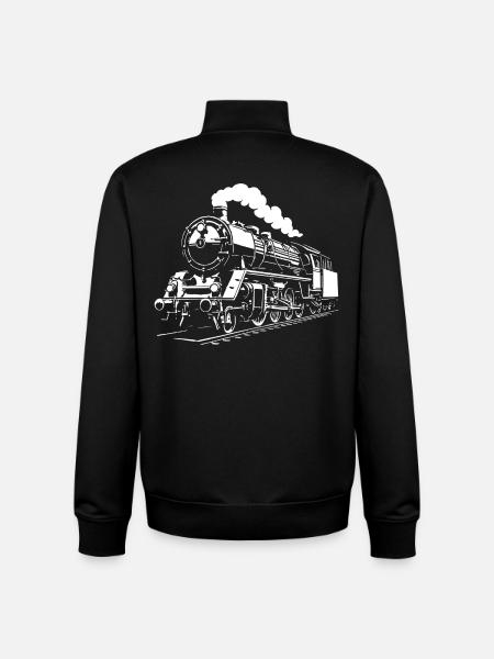 Steam Time - Unisex Organic Zip Sweatshirt by Stanley/Stella - black