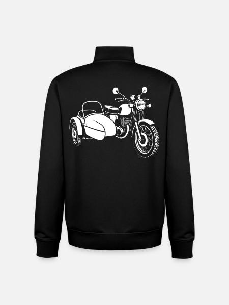 Eastern legend on three wheels - Unisex Organic Zip Sweatshirt by Stanley/Stella - black
