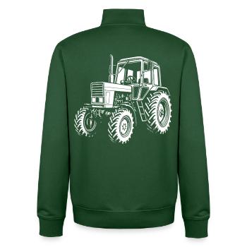 MTS Klassiker - Unisex Organic Zip Sweatshirt von Stanley/Stella - Flaschengrün - Hinten - AI Model Male 185 dark (185cm)