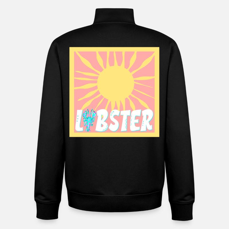 VACANCES SOLEIL D’ÉTÉ HOMARD - Sweat zippé unisexe en coton bio Stanley/Stella - noir