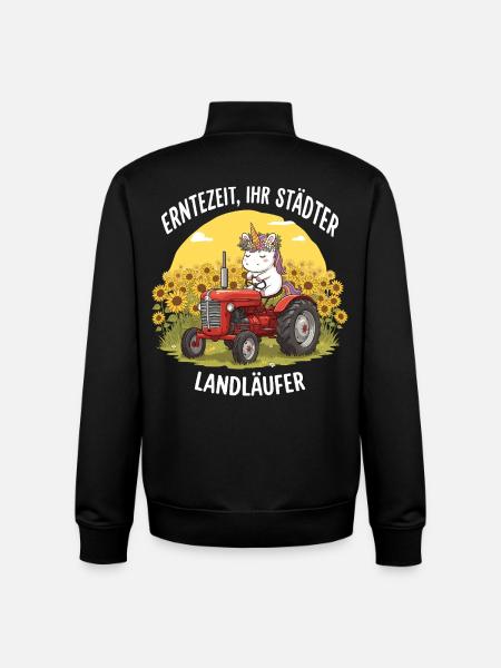 Harvest Time Landläufer - Unisex Organic Zip Sweatshirt by Stanley/Stella - black