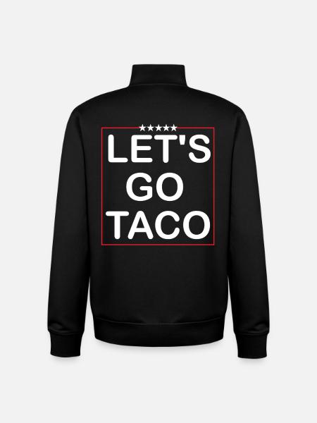 Lets goTaco - Unisex Organic Zip Sweatshirt by Stanley/Stella - black
