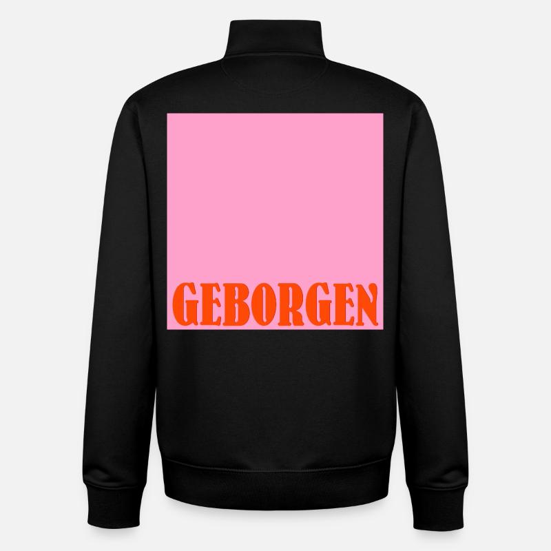 WOHLBEFINDEN GEBORGENHEIT - Unisex Organic Zip Sweatshirt von Stanley/Stella - Schwarz
