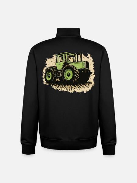 Traktor - Unisex Organic Zip Sweatshirt von Stanley/Stella - Schwarz