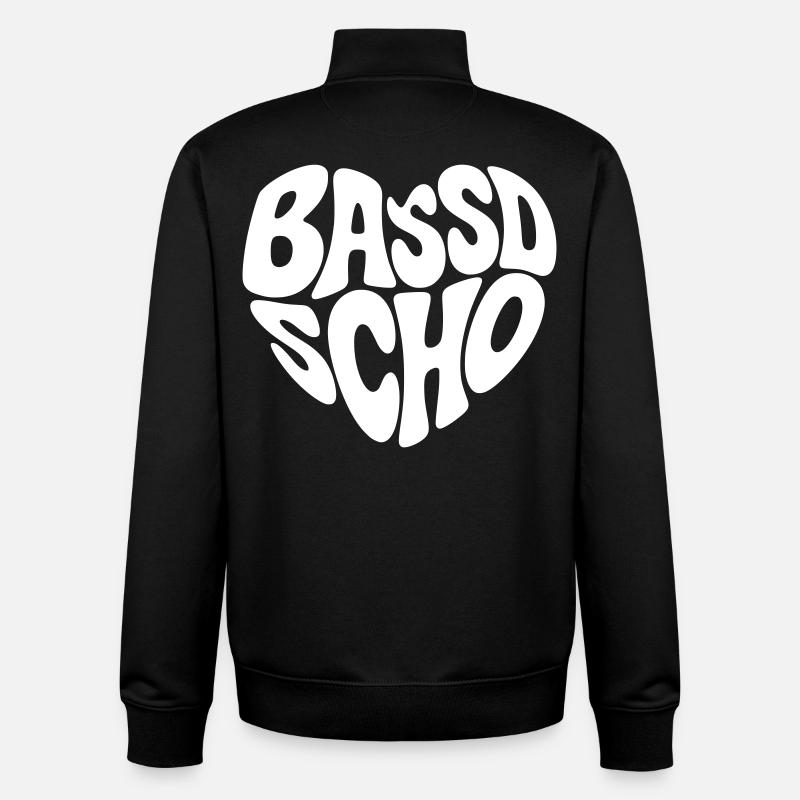 Bassd scho - Unisex Organic Zip Sweatshirt von Stanley/Stella - Schwarz
