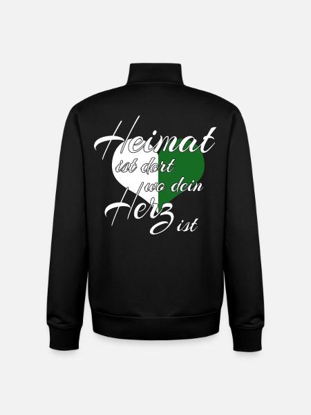 - Saxony - Unisex Organic Zip Sweatshirt by Stanley/Stella - black