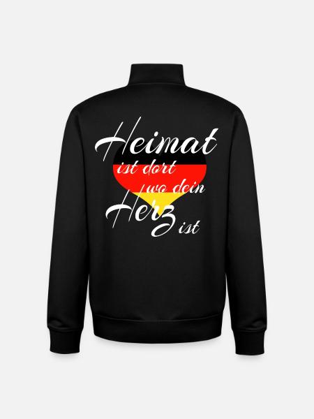 Germany - - Unisex Organic Zip Sweatshirt by Stanley/Stella - black