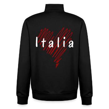 Ich liebe Italien, italienischen Stolz - Unisex Organic Zip Sweatshirt von Stanley/Stella - Schwarz - Hinten - AI Model Male 185 light (185cm)