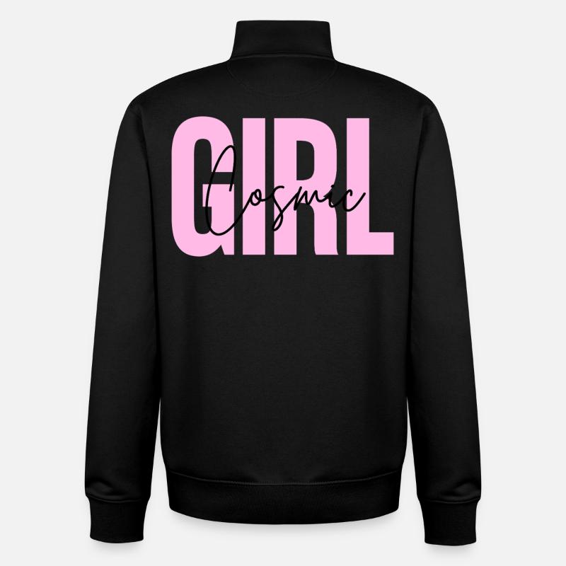 Kosmisches Mädchen - Unisex Organic Zip Sweatshirt von Stanley/Stella - Schwarz