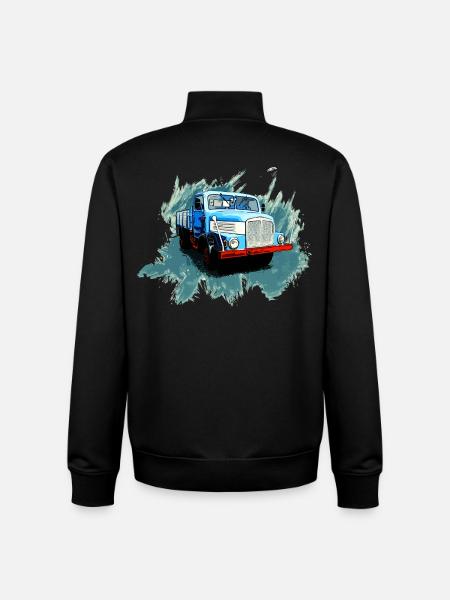 Ostkraft on wheels - Unisex Organic Zip Sweatshirt by Stanley/Stella - black