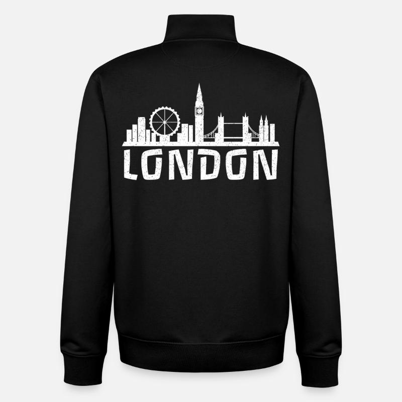 London Calling - Unisex Organic Zip Sweatshirt von Stanley/Stella - Schwarz