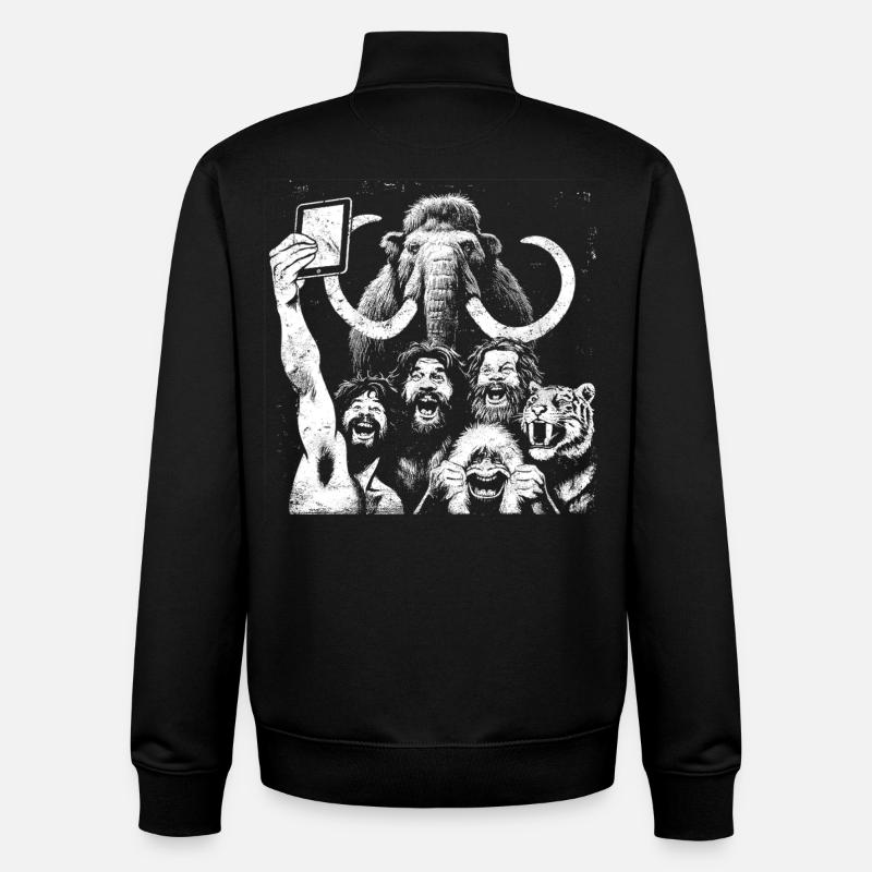 Savage Lion Pride Digital Art - Unisex Organic Zip Sweatshirt by Stanley/Stella - black