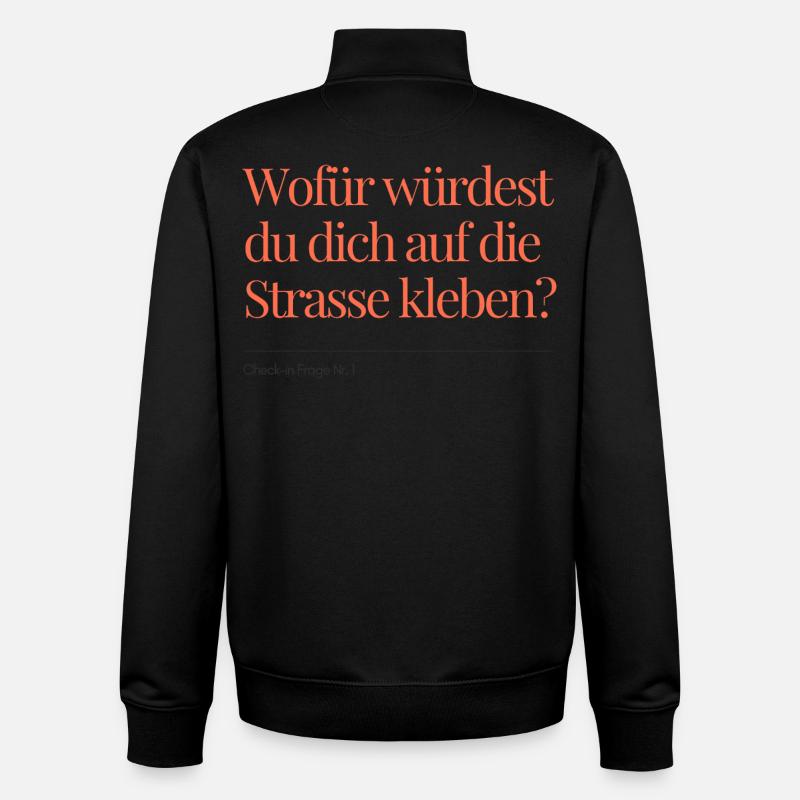 Question n° 1 - Sweat zippé unisexe en coton bio Stanley/Stella - noir