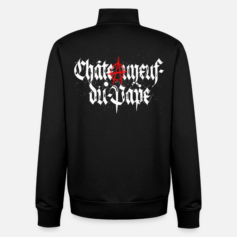 Chateauneuf-du-pape_anarchie - Unisex Organic Zip Sweatshirt von Stanley/Stella - Schwarz