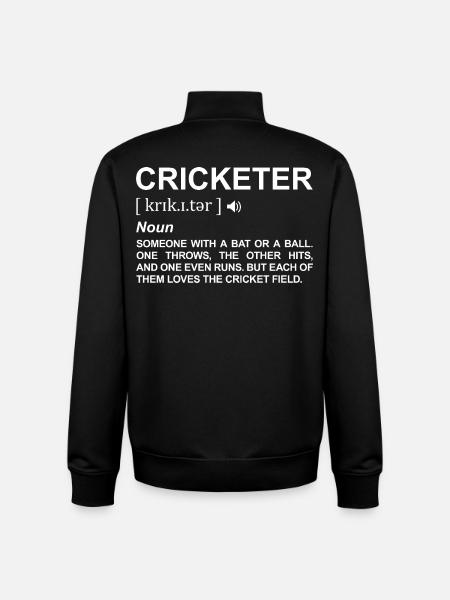 Cricketer Meaning - Unisex Organic Zip Sweatshirt by Stanley/Stella - black
