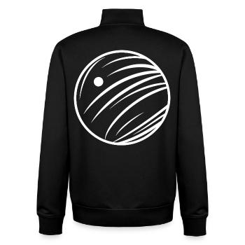 Bowling Sketch - Unisex Organic Zip Sweatshirt by Stanley/Stella - black - Back - AI Model Male 185 light (185cm)