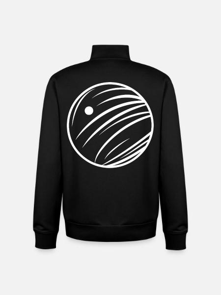 Bowling Sketch - Unisex Organic Zip Sweatshirt by Stanley/Stella - black