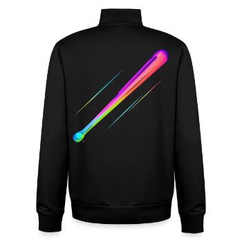 Baseball bat Steamwave - Unisex Organic Zip Sweatshirt by Stanley/Stella - black - Back - AI Model Male 185 light (185cm)