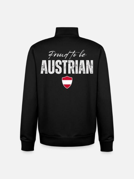 Proud Austrian, Made in Austria - Unisex Organic Zip Sweatshirt by Stanley/Stella - black