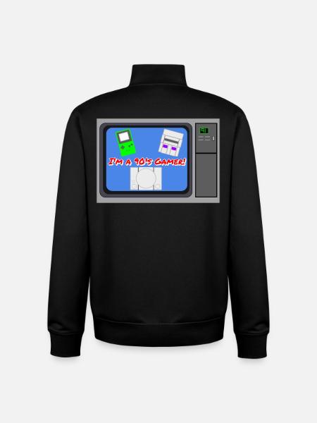 I'm a 90's Gamer - Unisex Organic Zip Sweatshirt by Stanley/Stella - black