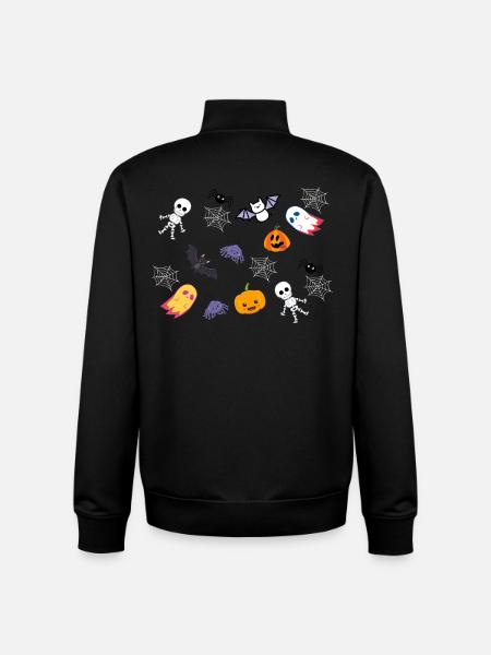 Équipe d’Halloween - Sweat zippé unisexe en coton bio Stanley/Stella - noir